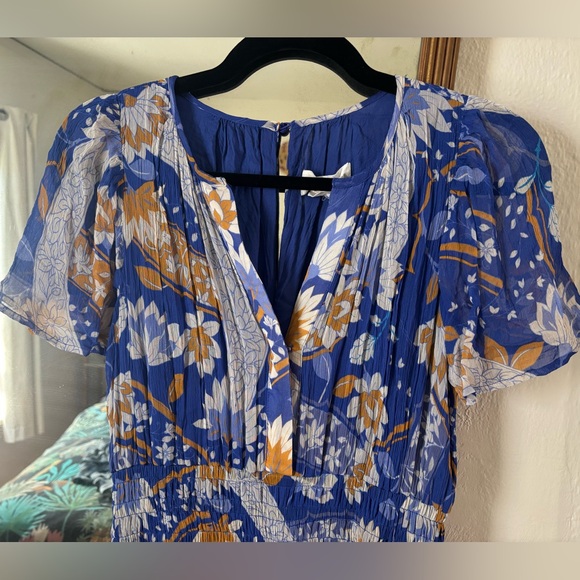 Anthropologie Somerset Floral Chiffon Jumpsuit - Picture 5 of 8